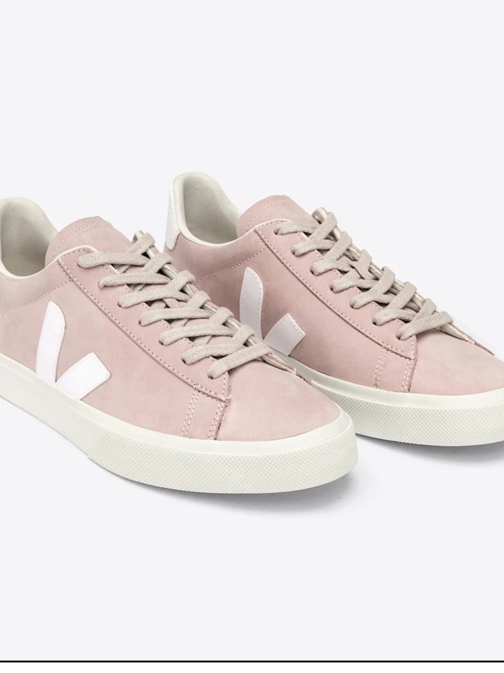 VEJA CAMPO NUBUCK BABE WHITE size 39/8.5
